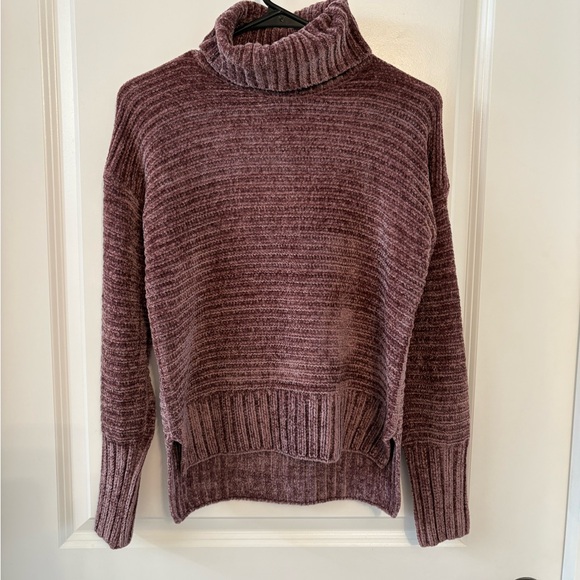 Pink Rose Cozy Plum Turtleneck Sweater - Picture 1 of 3